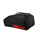 Wilson  Clash V3 15PK Racquet Bag Black/Infrared  Táska teniszütőhöz