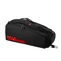 Wilson  Clash V3 6PK Racquet Bag Black/Infrared  Táska teniszütőhöz