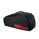 Wilson  Clash V3 6PK Racquet Bag Black/Infrared  Táska teniszütőhöz