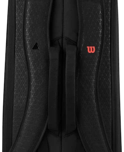 Wilson  Clash V3 6PK Racquet Bag Black/Infrared  Táska teniszütőhöz