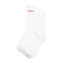 Wilson  Crew Logo Sock 3 Pack Bright White  Zokni S