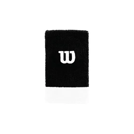 Wilson Extra Wide Wristband Black/White Csuklópántok