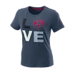 Wilson  Love Earth Tech Tee W China Blue Női póló M