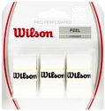 Wilson  Pro Overgrip Perforated White  Felső nyélvédő overgrip