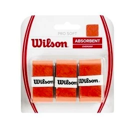 Wilson Pro Soft Overgrip Orange (3 Pack) Felső nyélvédő overgrip