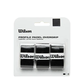 Wilson Profile Padel Overgrip Black Felső nyélvédő overgrip