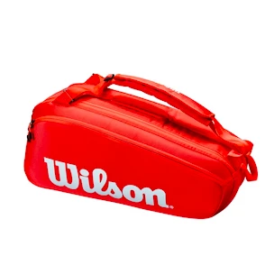 Wilson  Super Tour 6 Pack Red  Táska teniszütőhöz