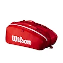 Wilson  Super Tour Red 15PK 2025  Táska teniszütőhöz