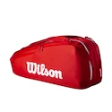 Wilson  Super Tour Red 6PK 2025  Táska teniszütőhöz