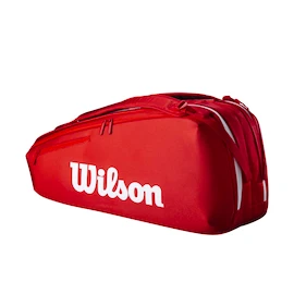 Wilson Super Tour Red 6PK 2025 Táska teniszütőhöz