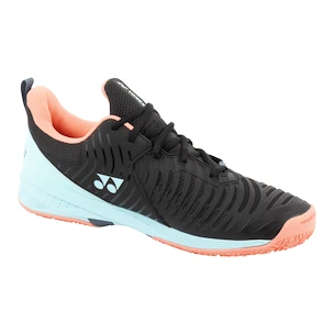 Yonex Sonicage 3 Clay M Black/Sky Blue  Férfiteniszcipő