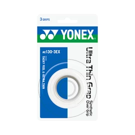 Yonex Ultra Thin Grap White (3 Pack) Felső nyélvédő overgrip